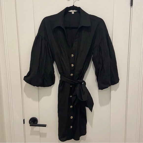 Veronica Beard Linen Shirt Dress - Picture 3 of 3